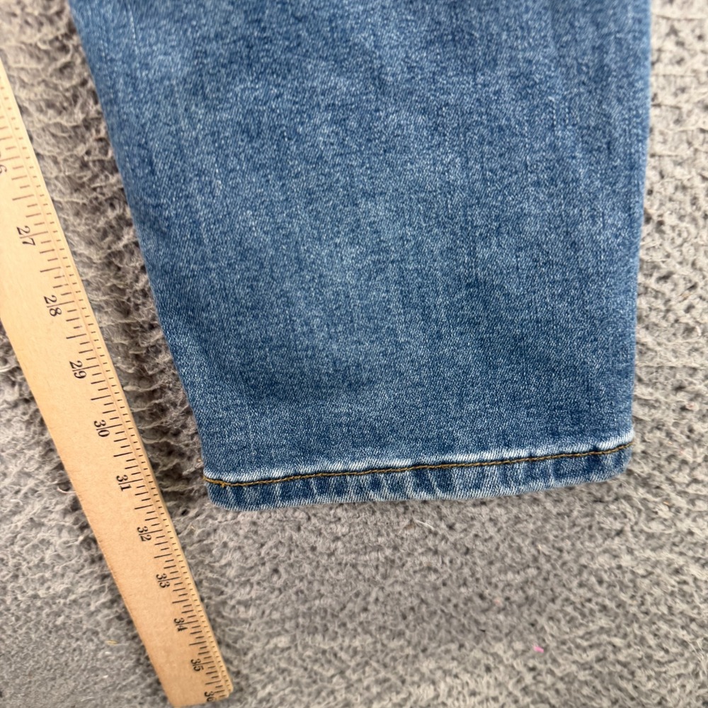 Kenneth Cole Jeans Men's 32x32 Blue Cotton Denim Straight Faded Stretch Workwear - Picture 11 of 13